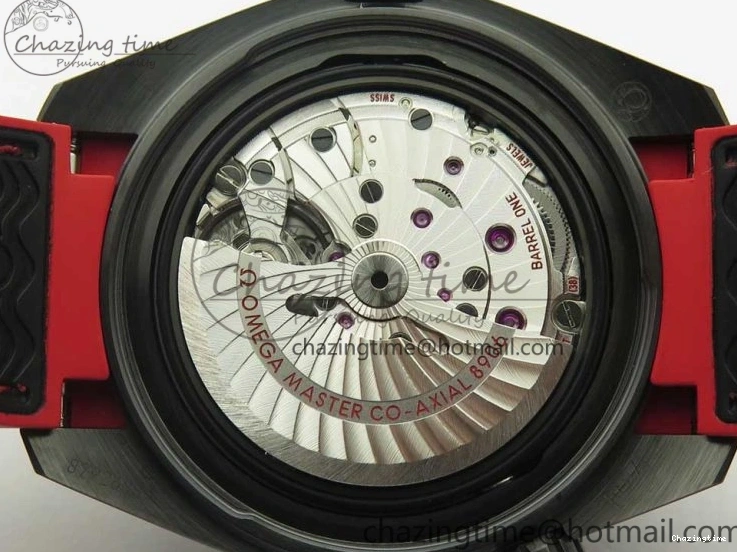 0209 Trendy Planet Ocean 45.5mm Deep Black red Real Ceramic VSF 1:1 Best Edition on Black Nylon Strap A8906 Super Clone 7986